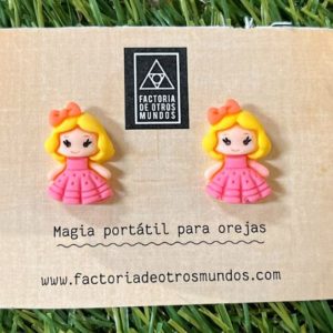 Pendientes Princesa Pelo Rubio