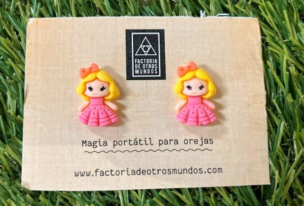 Pendientes Princesa Pelo Rubio